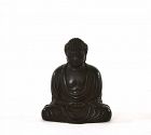 1930's Japanese Bronze Seated Amita Buddha