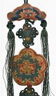 19C Chinese Silk Embroidery Forbidden Stitch Perfume Pouch Purse