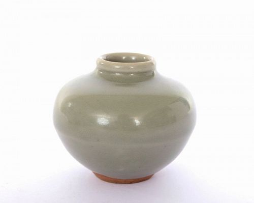 Chinese Yuan Longquan Celadon Small Jar Pot
