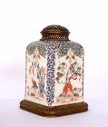 19C French Chantilly Samson Catrice Kakiemon Chinoiserie Vase Lamp
